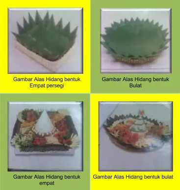 Gambar Alas Hidang bentuk