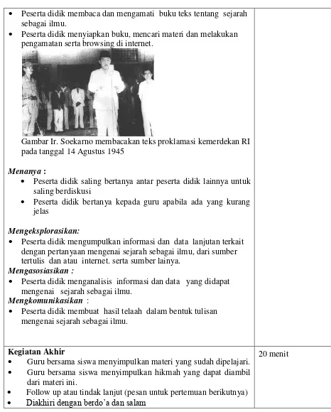 Materi Pembelajaran 1. Sejarah Sebagai Peristiwa