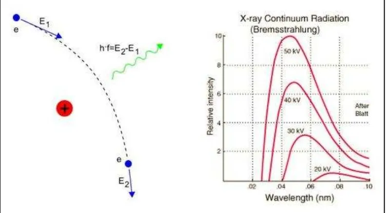 Gambar 2.12 Sinar-X bremsstarhlung 