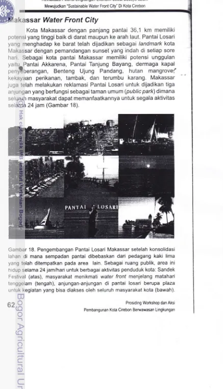 Gambar 18. Pengembangan Pantai Losari Makassar setelah konsolidasi