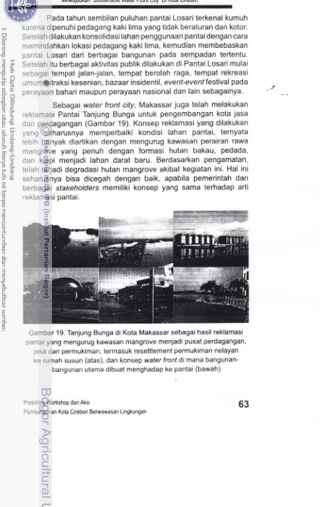 Gambar 19. Tanjung Bunga di Kota Makassar sebagai hasil reklamasi