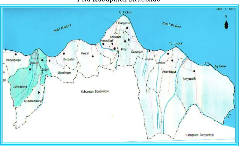 Gambar 4.1 Peta Kabupaten Situbondo 