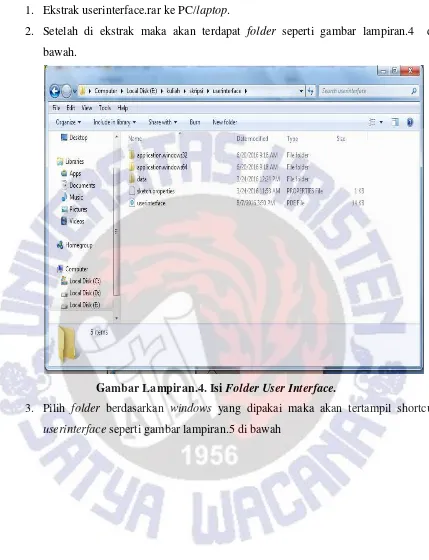 Gambar Lampiran.4. Isi Folder User Interface. 