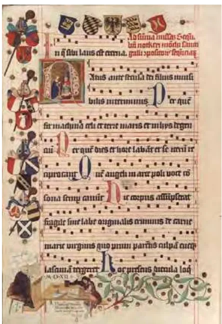 Gambar 2  Contoh notasi Gregorian 