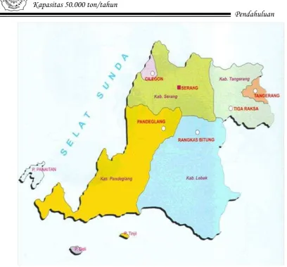 Gambar 2 Peta Provinsi Banten 