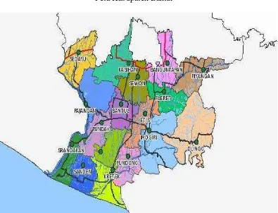 Gambar 2.1 Peta Kabupaten Bantul 