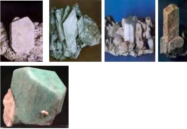 Gambar mineral dari mineral Seri Plagioklas 