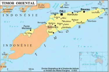 Gambar 2.2 peta Timor Timur 