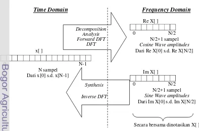 Gambar 5. Ilustrasi transformasi DFT (Buono 2009) 