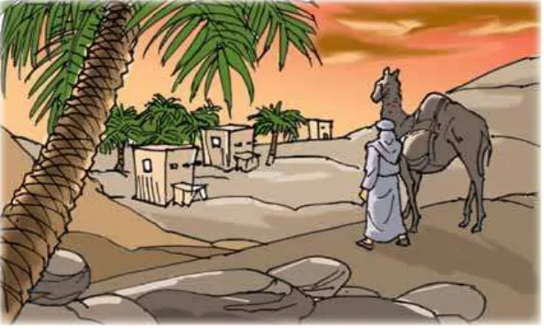 Gambar 3.1 Setiap Rasul mempunyai kisah tersendiri saat diu-tus oleh Allah kepada suatu kaum  (Ilustrator: Sukmana)