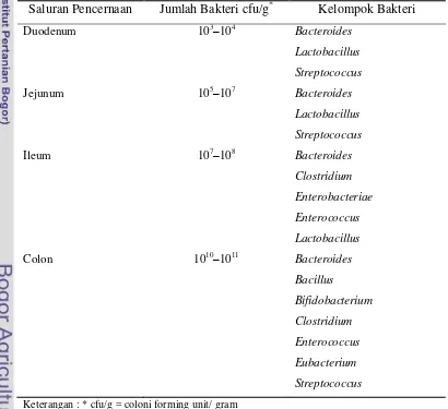 Table 2. Populasi Kelompok Bakteri Utama pada Usus Manusia 