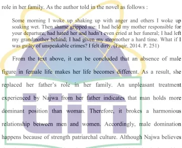 figure in female life makes her life becomes different. As a result, she 