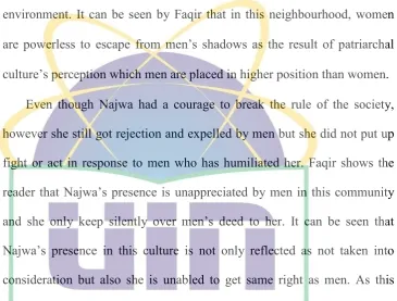 fight or act in response to men who has humiliated her. Faqir shows the 