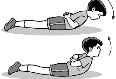 Gambar 2.3  Latihan kekuatan otot punggung