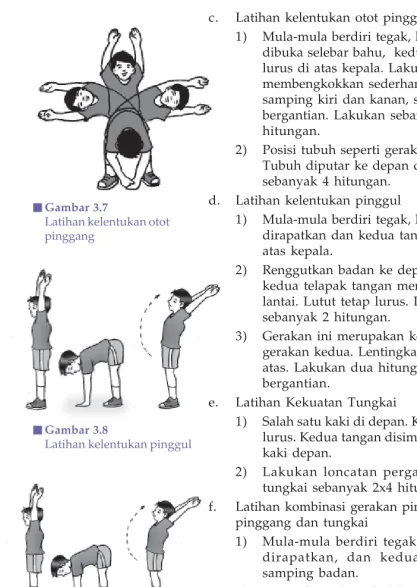 Gambar 3.7Latihan kelentukan otot