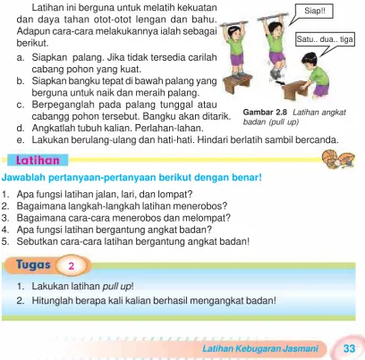 Gambar 2.7  Latihan lari, menerobos, dan melompat