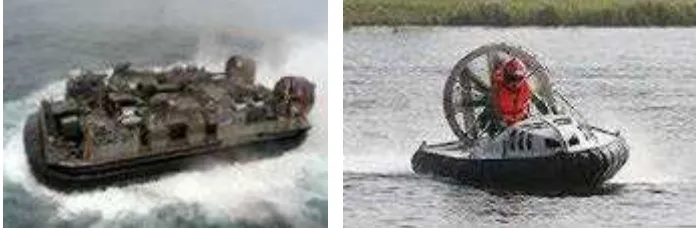 Gambar 2. 16 Hovercraft memiliki kipas udara di bawah badan kapal 