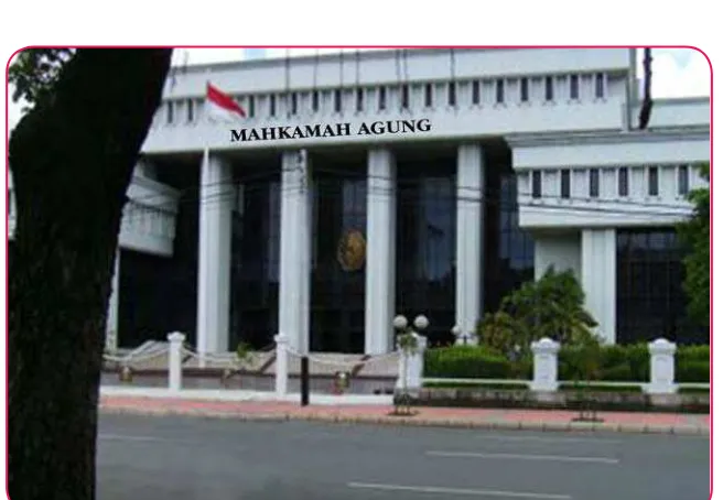 Gambar:  Mahkamah Agung adalah salah satu lembaga untuk menegakkan peraturan perundang-undangan di Indonesia.Sumber: www.sarwono.net