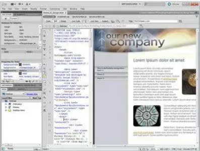 Gambar.2.4Tampilan aplikasi Adobe Dreamweaver CS6 (sumber : http://imagenes.es.sftcdn.net) 