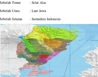 Gambar 1.1 Peta Wlayah Kabupaten Lombok Timur 