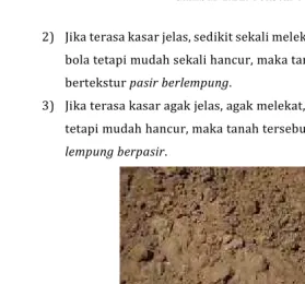 Gambar 1.12. Tekstur Lempung berpasir