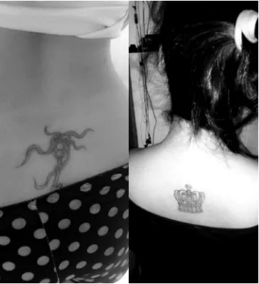 Gambar 1 :  gambar tato yang dimiliki putri. 