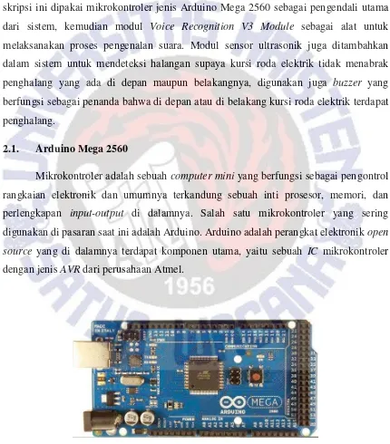 Gambar 2.1. Arduino Mega 2560. 