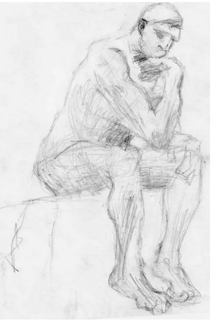 Gambar 32. Sketsa karya Auguste Rodin 