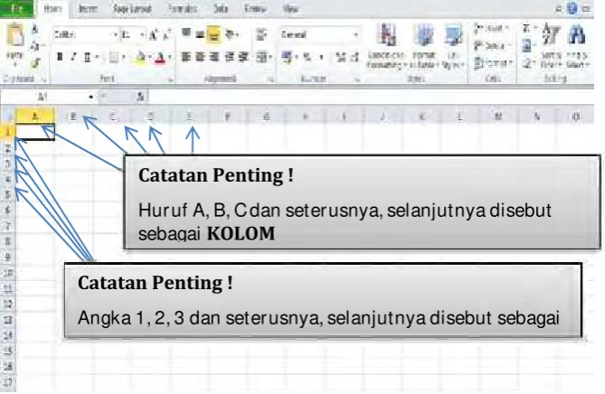 Gambar 1. Printscreen contoh program exc