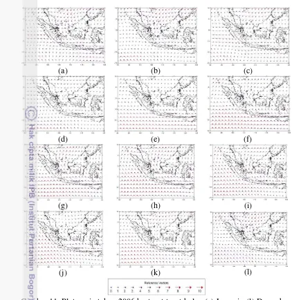 Gambar 11. Plot angin tahun 2006 berturut-turut bulan (a) Januari - (l) Desember 