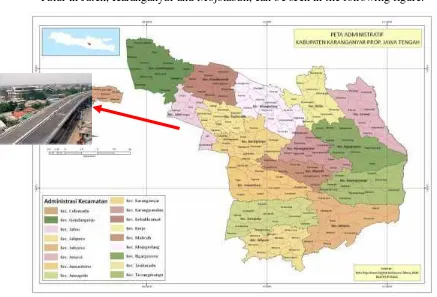 Figure 4.1 Location of Palur Fly Over, Karanganyar