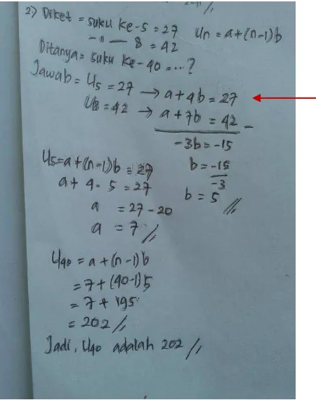 Figure 3. The result of student’s answer 