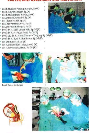 Gambar  6. Susunan Nama Dokter dan Kegiatan Ahli Kebidanan dan Kandungan di RSU. Haji Medan Provsu   (Sumber : Profil Rumah Sakit Haji Medan Tahun 2013 