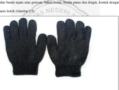 Gambar 2.5: Alat Pelindung Tangan (Hand Protection) Sumber: (Sumber: Keskerfkmunmuha, 2010:1)