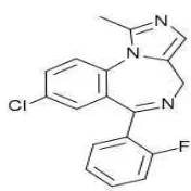Gambar 9 Struktur kimia midazolam 
