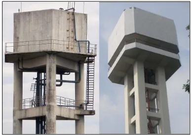 Gambar 10. Menara Air Fapet (kiri) dan Menara Air Fahutan (kanan) 