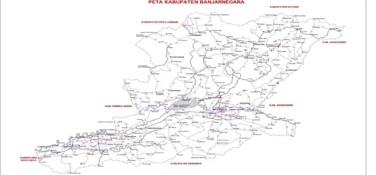 Gambar 4.1. Peta Kabupaten Banjarnegara (Sumber : DPU, 2013)