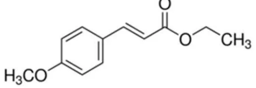Gambar 2.2. Struktur senyawa etil p-metoksisinamat