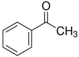 Gambar 2.8 Struktur kimia senyawa asetofenon