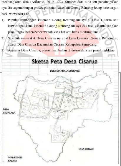 Gambar 3.1 Peta Wilayah Désa Cisarua 