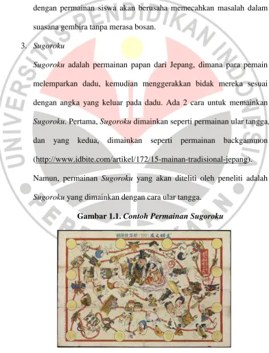 Gambar 1.1. Contoh Permainan Sugoroku 