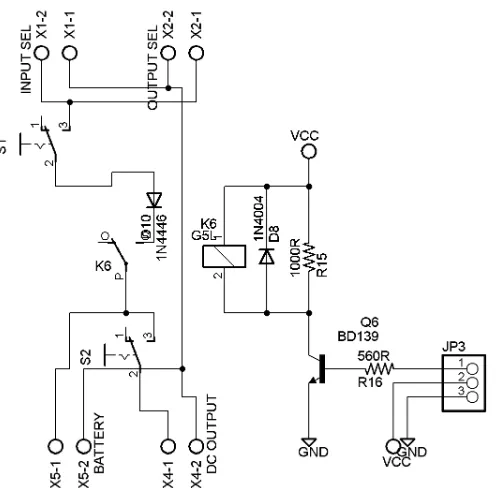 Gambar 3.4. Rangkaian driver relay battery
