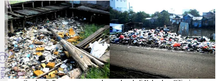 Gambar 8. Penanganan sampah yang buruk di Kelurahan Cilincing  