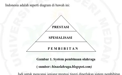 Gambar 1. System pembinaan olahraga 