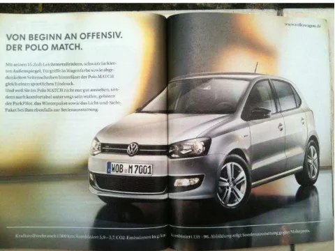 Gambar 1: Iklan Volkswagen Polo MATCH 