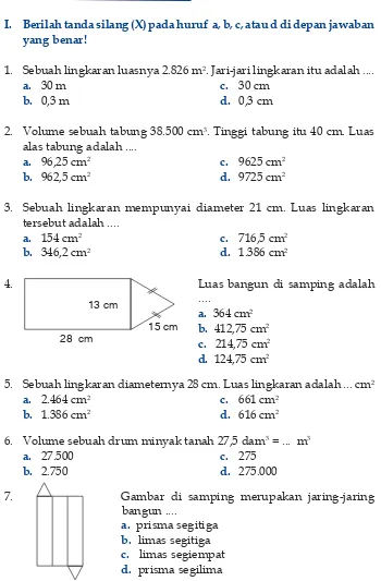 Gambar di samping merupakan jaring-jaringbangun ....