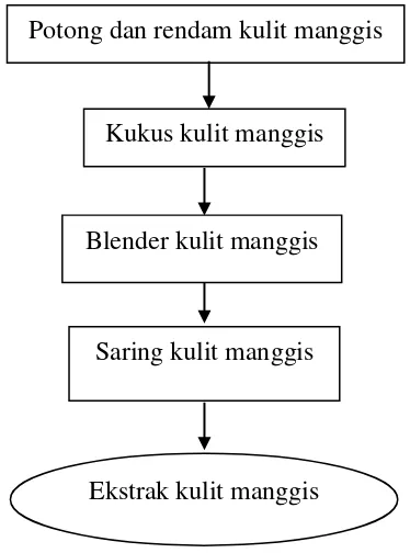 Gambar 2.8 Skema pembuatan sari kulit manggis 