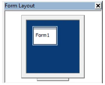Gambar 2.10  Bentuk dari  form pada Layout Window 