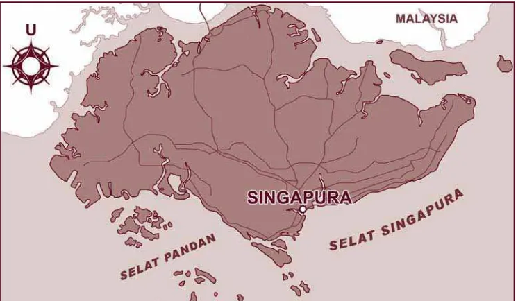 Gambar 2.6 Peta Singapura
