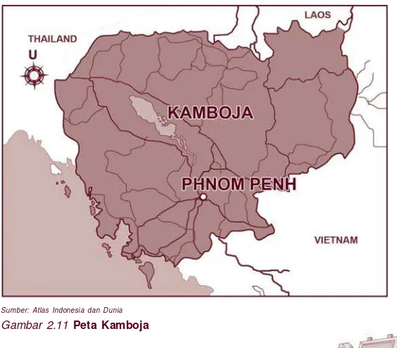 Gambar 2.11 Peta Kamboja